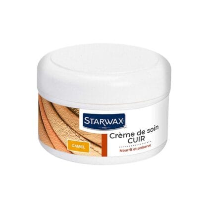 Crème soin cuirs colorés Starwax 150ml - Camel