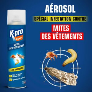 Aérosol anti-mites des vêtements K.PRO 400ml