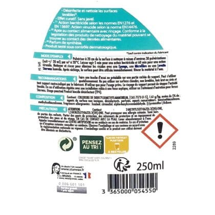 Spray désinfectant multi-surfaces Starwax 250ml