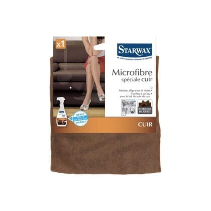 Lavette microfibre spécial cuir Starwax