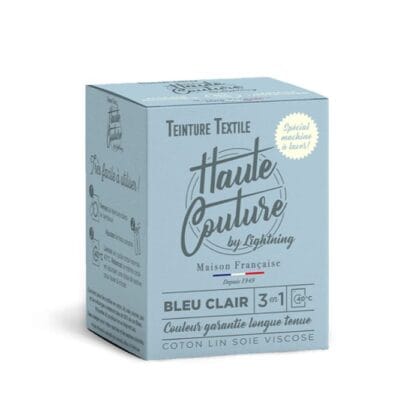 Teinture Textile Bleu Clair Haute Couture