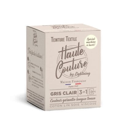 Teinture Textile Gris Clair Haute Couture