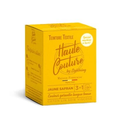 Teinture Textile Jaune Safran Haute Couture