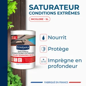 Saturateur bois extérieurs Starwax 5L