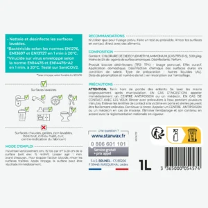 Désinfectant nettoyant multi-surfaces Starwax 1L