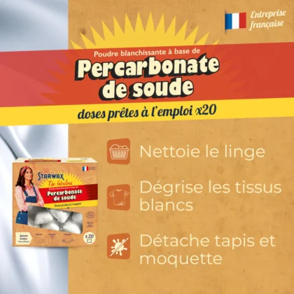 Doses percarbonates de soude prêtes à l'emploi Starwax The Fabulous
