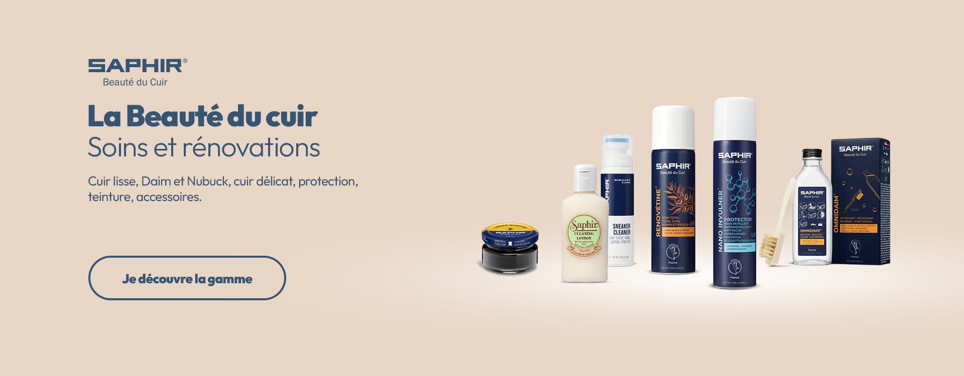 Gamme de produits Saphir