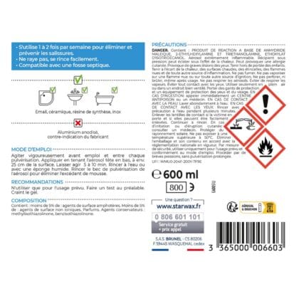 Nettoyant express SDB Starwax 600ml