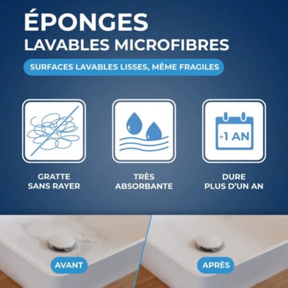 Éponges lavables X2 Starwax